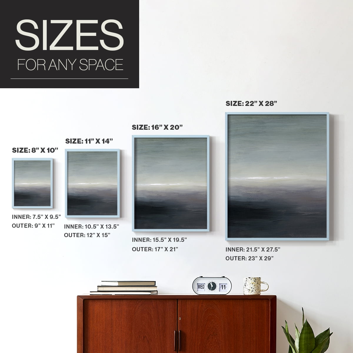 Windy Moor I Framed Print - Solid Wood in Single Picture Frame Solid Wood 2 Framed Print