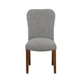 thumbnail image 4 of Cterwk 2 Pack Fabric Seat Side Chair with Wood Frame, Armless Dining Chair for Dining Room, Living Room, 4 of 7