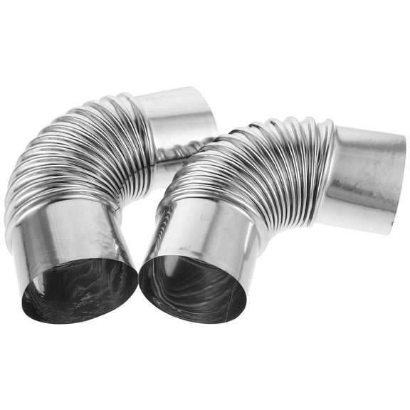 HOOWIFFY 2Pcs Stainless Steel Chimney for Commercial Applications 60mm
