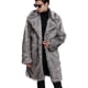 thumbnail image 3 of Abrigo de piel de otoño e invierno para hombre, abrigo de piel sintética largo y cálido, 3 of 4