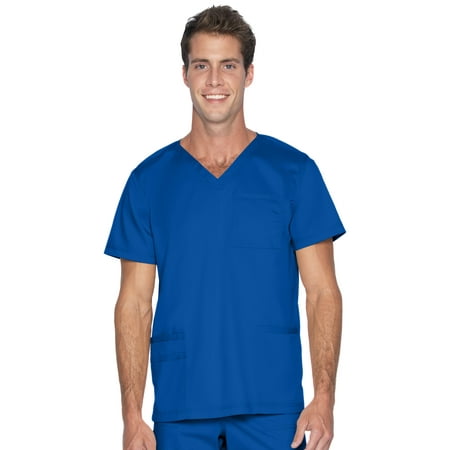 

Landau ProFlex Tailored Fit Comfort Stretch 4-Pkt V-Neck Scrub Top for Men 4253