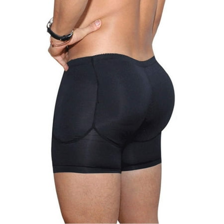 

Men Boxer Padded Briefs Butt Booster Enhancer Molded Shapewear Boyshort Underwear Plus Size
