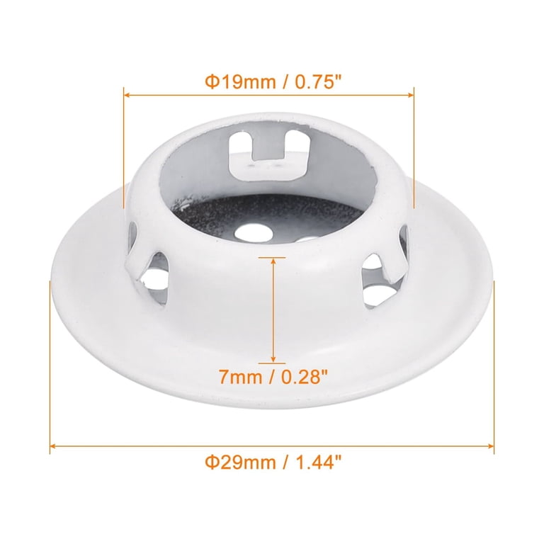 Uxcell 20-Pack 50mm Circular Soffit Vents – White ABS Plastic Air Vent Covers For Bathroom, Kitchen, Office, Cabinet & Wardrobe