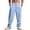 1Pack:LightBlue, variant on TANBOM Men's Casual Drawstring Loose Wide Leg Linen Pants, Army Green, 1-Pack, 2XL