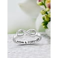 thumbnail image 2 of JewelersClub 0.925 Sterling Silver Infinity Friendship Ring for Women, 2 of 5