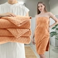 thumbnail image 5 of Kebury 8 Piece Bath Towel Set, 2 Oversize Bath Towels, 2 Hand Towels, 4 Washclothes, Soft Towel Quick Dry Highly Absorbent Shower Bathroom Towels Set Hotel Collection (Orange Red), 5 of 8