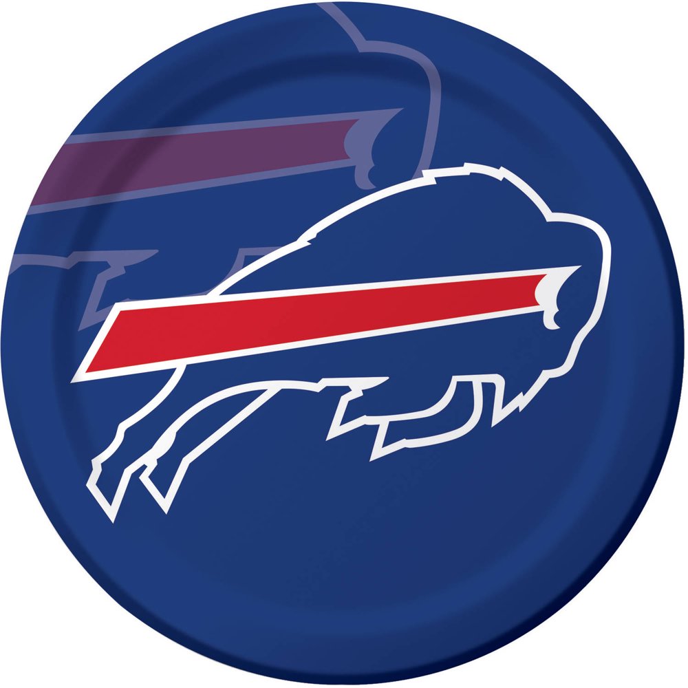 Buffalo Bills Plates, 8Pack