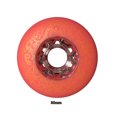 thumbnail image 2 of Yuarrent 2 piezas Silent Grip Soporte mejorado y ampliado - Rueda de patín de ruedas en línea para profesionales Ropa Deportiva, Zapatos rojo 80 mm, 2 of 6