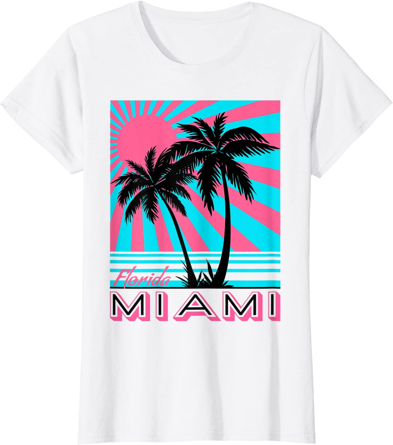 Miami Beach TShirt Florida Miami Palm Trees Tshirt TShirt