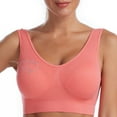 thumbnail image 5 of Kctiaxy No Wire Bras for Women Seamless Yoga Sports Bras Tank Top with Built in Comfortable Bra Push Up Breathable Everyday Bras Summer Deal, 5 of 7