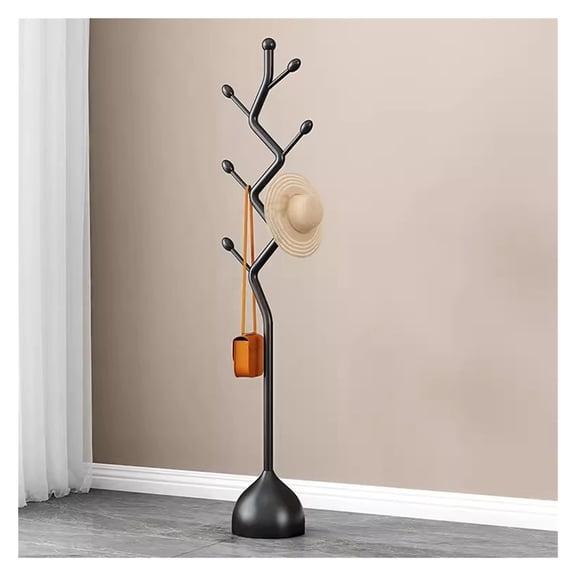 Freestanding Metal Coat Rack Stand,Modern Coat Tree with 6 Hooks,Coat Hanger Stand,Coat Racks Tree Hats Hanger Holder Stand for Entryway