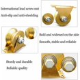 thumbnail image 3 of Single Pulley for Lifting Reeving - Sliding Gate Caster Rail - 55mm V-Shape Groove Wheel - Cable Pulleys for Winch Groove Wheel - For Ropes Steel Ropes etc (4 Pcs), 3 of 5