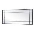 thumbnail image 4 of Elegant Decor French Panel Full Length Mirror 30x70 Inch In Black, 4 of 8