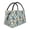 Dinosaurs And Leaves, variant on Vsdgher Easter Colorful Rabbit Print Insulated Reusable Bags with Sturdy Zipper and Handles, Foldable Totes for Hot or Cold Food Bring or Delivery