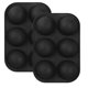 thumbnail image 5 of Yuarrent Moldes de silicona para jabón de media esfera, utensilios para hornear, utensilios para decoración de tortas con pudín, molde para Fondant de Herramientas y accesorios para hornear Negro Yuarrent HA002563-04, 5 of 6