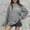 520-Gray, variant on Byworldtasic Womens Sweaters Womens Oversized Sweater Bell Sleeve Crewneck Ribbed Knit Pullover Casual Chunky Trendy Tops Gray