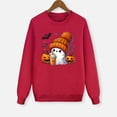 thumbnail image 2 of Aocisk Pyjama Chaud d'Halloween pour Famille avec Chandail à Manches Longues Imprimé pour Enfants Rouge 2-3 Ans, 2 of 4