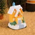 thumbnail image 4 of TIELUTT Décorations de Noël en Résine Cabane Colorée Ornements Lumineux de Table Ornement de Poulet Décorations de Sapins de Noël Ornement de Noël Flocons de Neige Ornement de Noël Daté Petit Ornement de Noël, 4 of 5