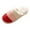 Red, variant on CAIXIA Winter Outdoor Style Cozy Two Tone Couples Slippers With Sole For Home Warmth And Comfort,Coffee