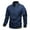 Dark Blue Jacket for Men, variant on IYTR Men's Fashion Jacket Breathable Casual Coat Jacket with Pocket Solid Color Zipper Stand-up Collar Coat Long Sleeve Jacket Dark Blue XXL