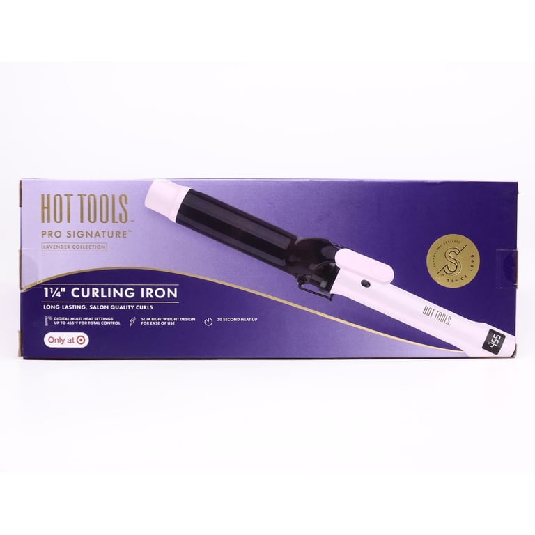 Hot Tools Pro Signature Collection Hair Curling Iron Lavender - 1