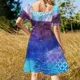 thumbnail image 5 of El Jardín de las Delicias - El Bosco Vestido de manga corta vestido mujer verano, 5 of 7
