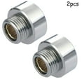 thumbnail image 1 of Shower Hose / Head Adaptor 3/4" Female To 1/2" Male Bsp Chrome Reducer, 1 of 4