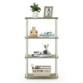 thumbnail image 5 of Furinno Wire 4-Tier Industrial Style Metal Frame Display Shelf, 24 Wide, Walnut Cove, 5 of 5
