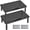 Black, variant on BONTEC Monitor Stand 2 Pack Height Adjustable Metal Riser with Pen Holder, Black, 14.5” x 9.1”, Ergonomic Desktop Stand for Computer, Printer, Laptop, Adjustable Desk Riser with Cable Management
