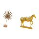 thumbnail image 5 of Escultura Nórdica Abstracta De Hoja De Metal Y Figura De Caballo Grabada, Adorno Creativo Para Mesa, Fiesta, Hogar, Oficina, Estatua De Animal, Decoración, 5 of 8