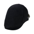 thumbnail image 4 of 1 boina de lana ajustable con visera vintage para hombre, estilo informal, 4 of 6