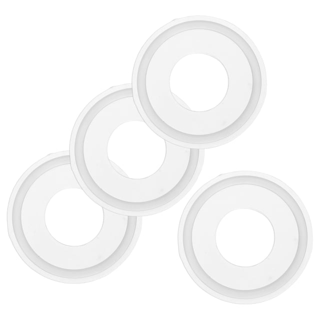 Uxcell 4-Pack Junta de Anillos en O de Silicona 0.9 in/22.9mm Junta de Sellado que se Ajusta a Tubo Sanitario de 2 in/50.5mm Ferrule Blanco