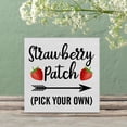 thumbnail image 5 of Zomyto 7x7 IN Farmhouse Strawberries Wooden Box Sign Art Desk Decor Strawberry Patch Decor, 5 of 6