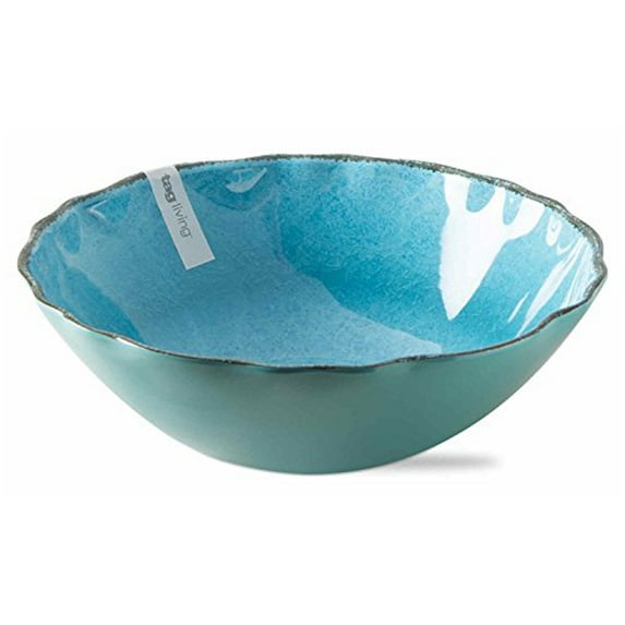 Veranda Melamine Serving Bowl, Ocean Blue