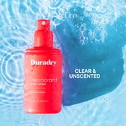 Duradry Body Deodorant Spray for Men & Women, 3.4 oz – Long-Lasting Sweat & Odor Protection