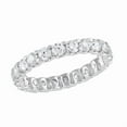 thumbnail image 2 of Unique Moments Women's 2.00 ct Round Lab Grown Diamond Eternity Ring Wedding Band 10KT White Gold, 2 of 5