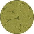 thumbnail image 1 of Ahgly Company Machine Washable Indoor Round Transitional Olive Green Area Rugs, 6' Round, 1 of 7