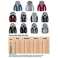 thumbnail image 2 of Bellella Soft Thermal Jacket Winter Coat for Men Color Stitching Coat Fleece Lined Jacket Hooded Outerwear with Pockets, 2 of 5