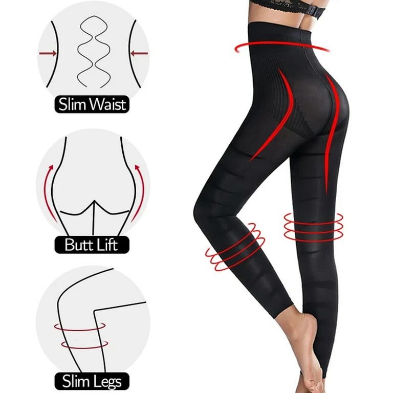 Compression Leggings Total Vision Sculpting Stretchy Tummy Flattening  Size S