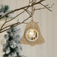 thumbnail image 1 of Adorno de Navidad Ganfancp Recortable de Madera Colgante de Pared con luz, 1 of 3