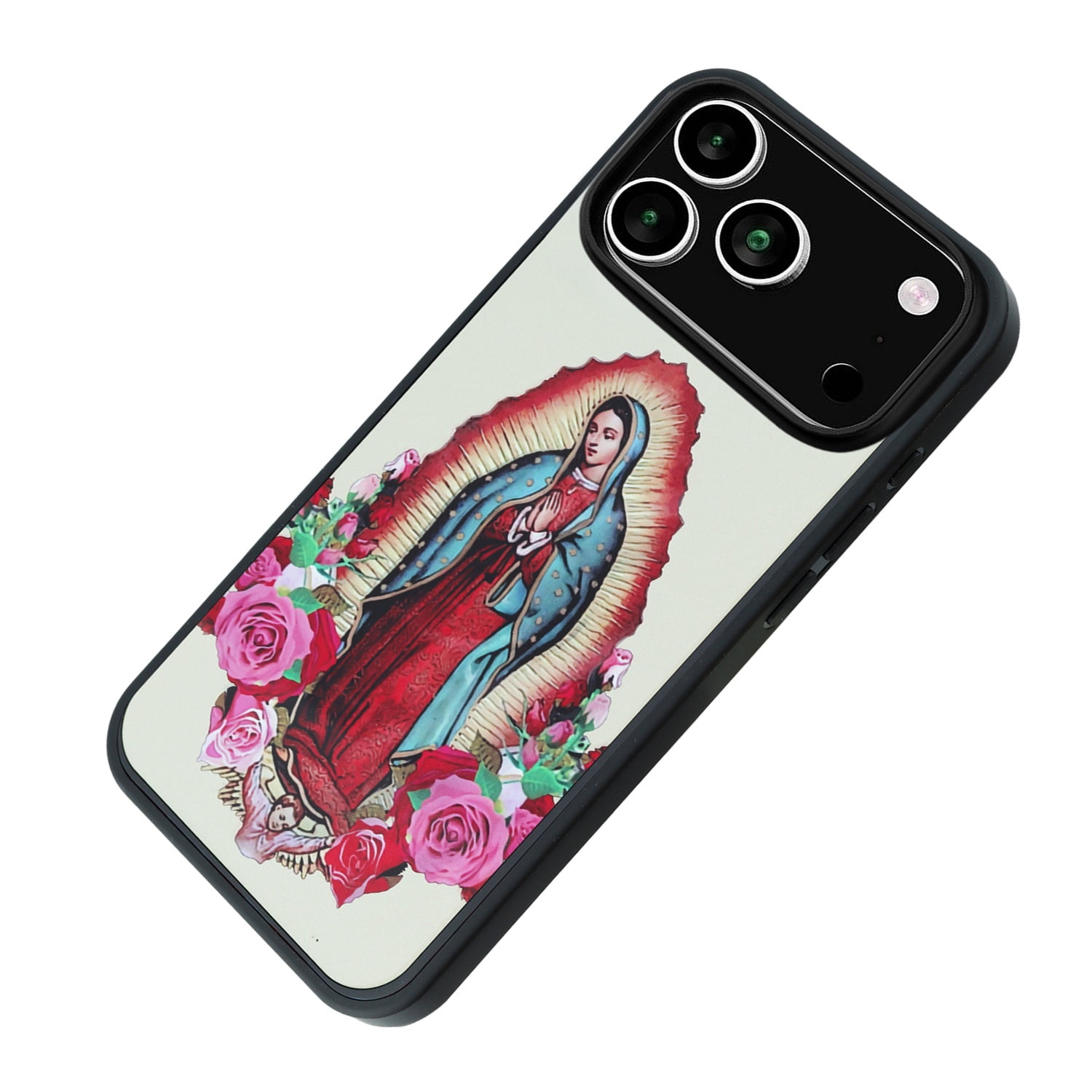 Custom Print Aluminum Back Cover for iPhone 17 Pro - Lady of Guadalupe