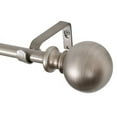 thumbnail image 6 of UTOPIA ALLEY Wall Mounted 3/4 Inch Curtain Rod - Curtain Rods For Windows 86 to 120 Inch, Adjustable Drapery Rods, Satin Nickel Bedroom Curtain Rods, Tapestry Poles (Satin Nickel 86"-120"), 6 of 10