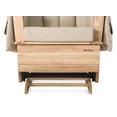 thumbnail image 5 of Foundations SafeRocker Standard Glider Nursery Rocking Chair, Wood Base, Easy-to-Clean Vinyl, Tan, 5 of 5