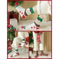 thumbnail image 4 of HonorHut Christmas Fuzzy Socks Warm Fluffy Slipper Socks for Women Colorful Sleeping Socks Soft Xmas Gifts 1 Pair Beige, 4 of 5