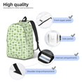 thumbnail image 4 of Yiaed Green Avocado Print Backpack, Premium Laptop Backpack, Travel Backpack for Women, Lightweight Backpacks, Comfortable Back Pack-Medium, 4 of 5