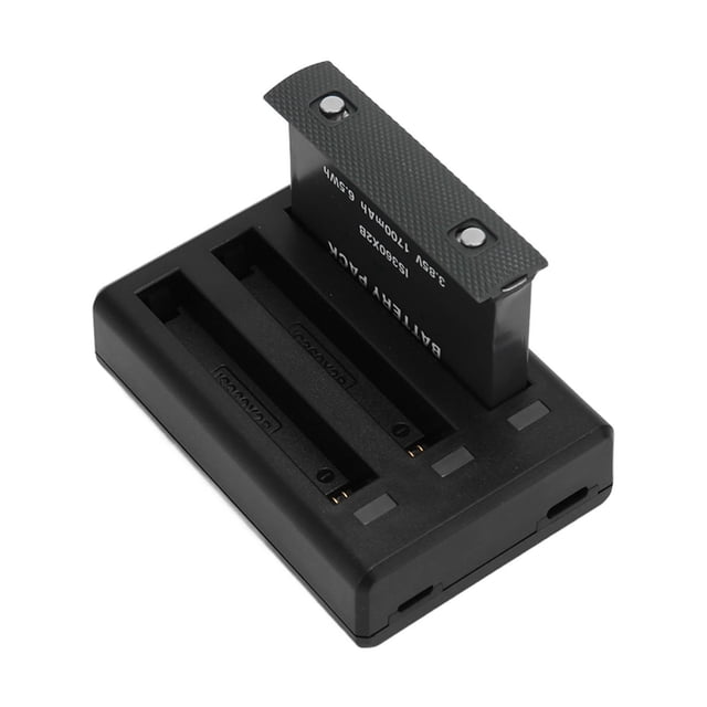 Camera Battery Pack, Rechargeable Lithium Battery ABS Fast Charging Overcharge 3 Channel Camera Battery Charger 3.85v 1700mah 6.5Wh for Camera