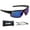 Black, variant on Franklin Sports Baseball Sunglasses - Youth + Adult Baseball + Softball Glasses - White