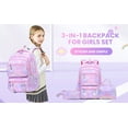 thumbnail image 6 of gcong Dinosaur Themed School Backpack Set For Educational Adventure Gear Purple, 6 of 6