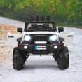 thumbnail image 4 of Patiojoy 12V Kids Ride on Truck 2 seats Children Electric Vehicle w/ 2.4GHz Remote Control & Retractable Handle White, 4 of 10