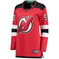 thumbnail image 2 of Women's Fanatics Nico Daws Red New Jersey Devils Home Breakaway Player Jersey, 2 of 3